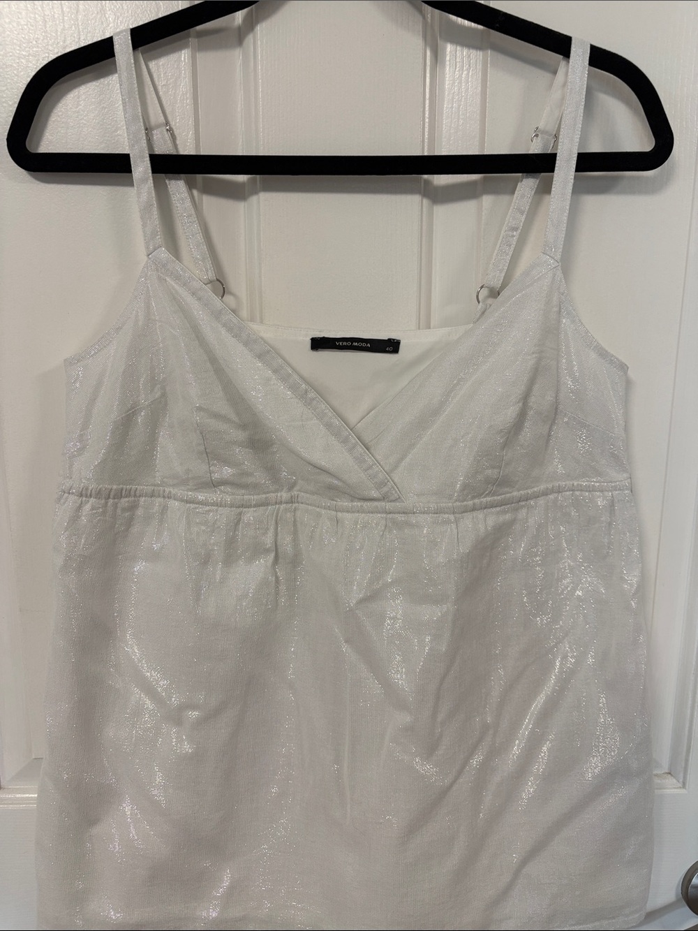 Vero Moda Silver-White Shimmer Cami Dress